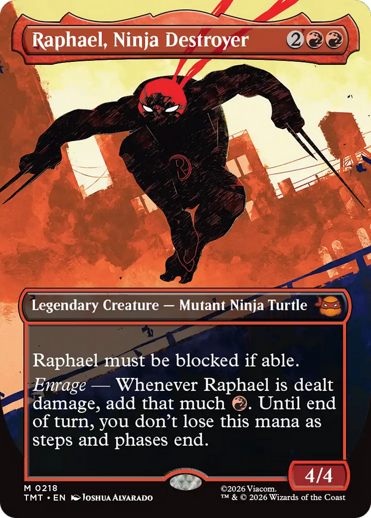 Raphael, Ninja Destroyer (Borderless) [Teenage Mutant Ninja Turtles] - The Mythic Store | 24h Order Processing