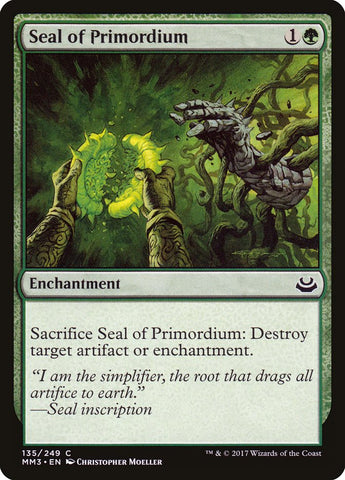 Seal of Primordium [Modern Masters 2017] - The Mythic Store | 24h Order Processing