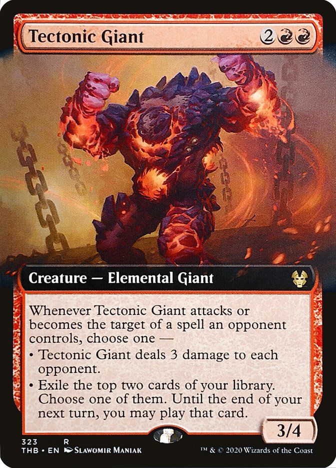 Tectonic Giant (Extended Art) [Theros Beyond Death] - The Mythic Store | 24h Order Processing