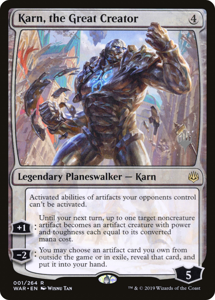 Karn, the Great Creator (Promo Pack) [War of the Spark Promos] - The Mythic Store | 24h Order Processing