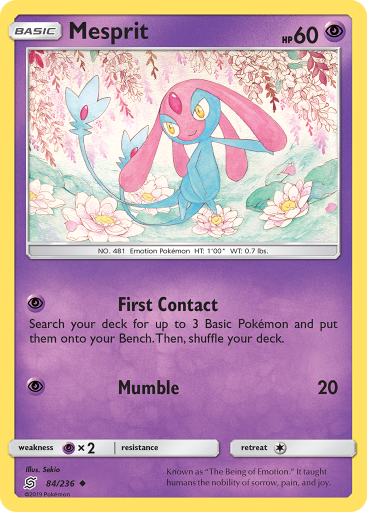 Mesprit (84/236) [Sun & Moon: Unified Minds] - The Mythic Store | 24h Order Processing