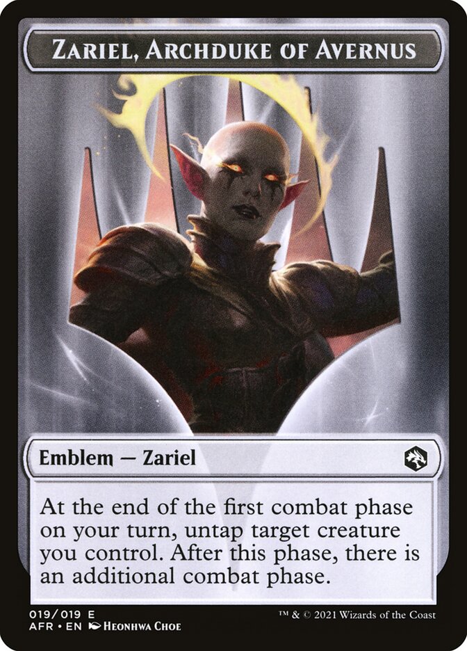 Spider // Zariel, Archduke of Avernus Emblem Double-Sided Token [Dungeons & Dragons: Adventures in the Forgotten Realms Tokens] - The Mythic Store | 24h Order Processing