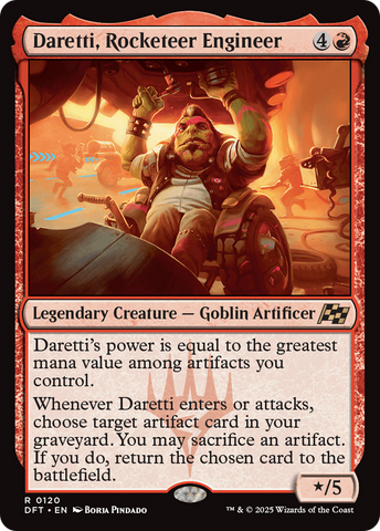 Daretti, Rocketeer Engineer [Aetherdrift] - The Mythic Store | 24h Order Processing