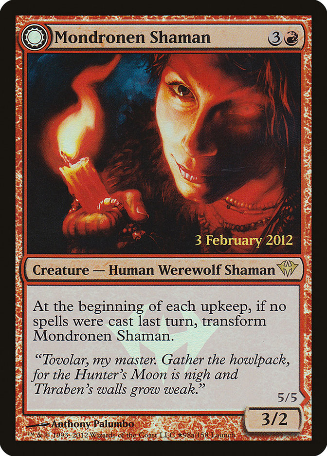 Mondronen Shaman // Tovolar's Magehunter (Launch) [Dark Ascension Promos] - The Mythic Store | 24h Order Processing