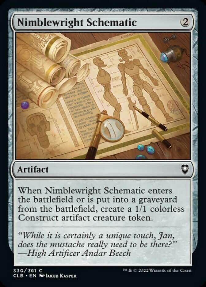 Nimblewright Schematic [Commander Legends: Battle for Baldur's Gate] - The Mythic Store | 24h Order Processing