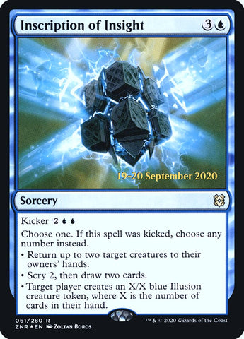 Inscription of Insight [Zendikar Rising Prerelease Promos] - The Mythic Store | 24h Order Processing