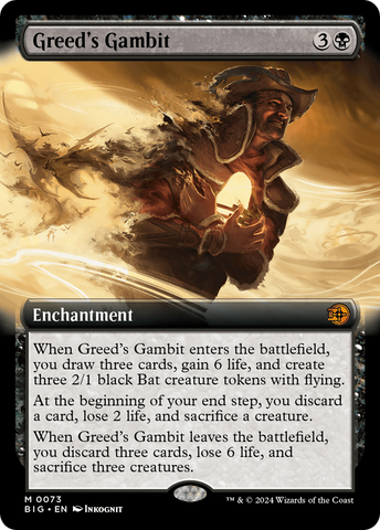 Greed's Gambit (Extended Art) [Outlaws of Thunder Junction: The Big Score] - The Mythic Store | 24h Order Processing