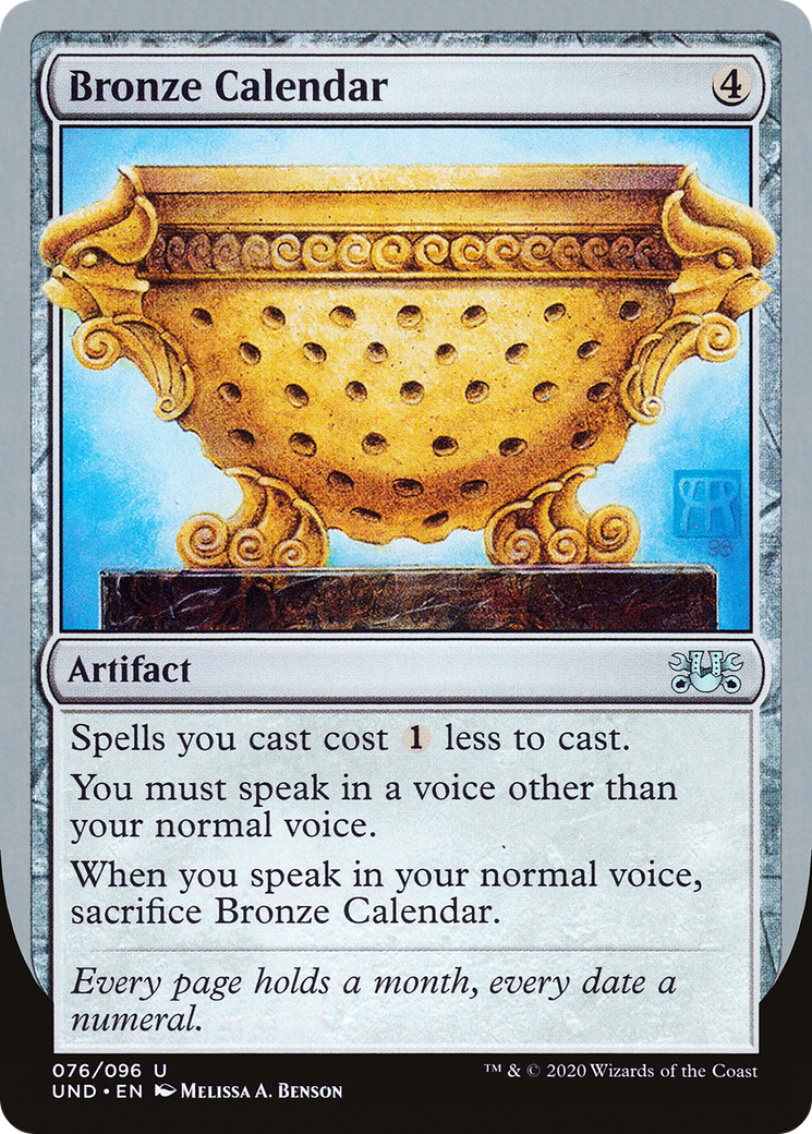 Bronze Calendar [Unsanctioned] - The Mythic Store | 24h Order Processing