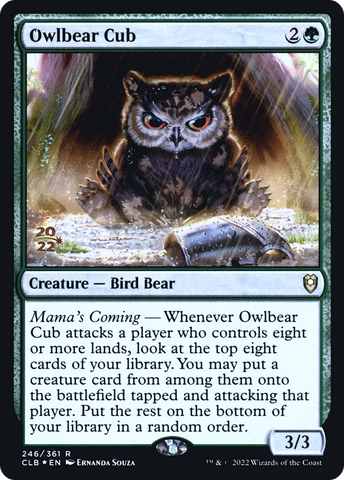 Owlbear Cub [Commander Legends: Battle for Baldur's Gate Prerelease Promos] - The Mythic Store | 24h Order Processing