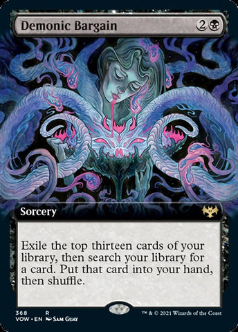 Demonic Bargain (Extended Art) [Innistrad: Crimson Vow] - The Mythic Store | 24h Order Processing