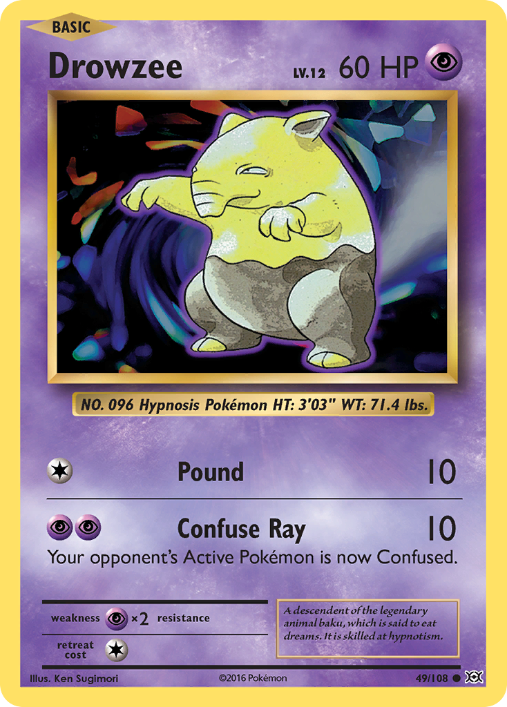 Drowzee (49/108) [XY: Evolutions] - The Mythic Store | 24h Order Processing