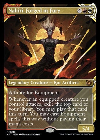 Nahiri, Forged in Fury (Showcase Halo Foil) [March of the Machine: The Aftermath] - The Mythic Store | 24h Order Processing