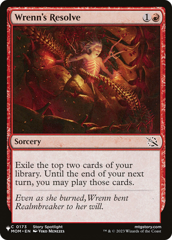 Wrenn's Resolve [The List] - The Mythic Store | 24h Order Processing