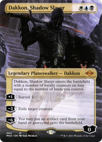 Dakkon, Shadow Slayer (Borderless) [Modern Horizons 2] - The Mythic Store | 24h Order Processing
