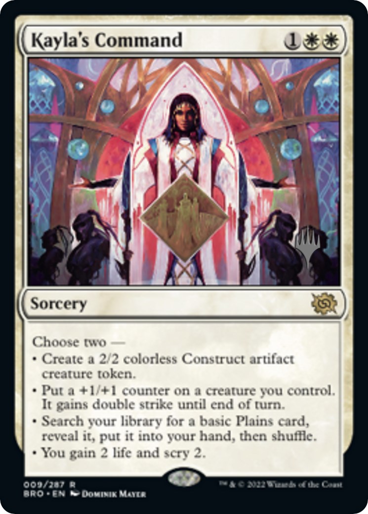 Kayla's Command (Promo Pack) [The Brothers' War Promos] - The Mythic Store | 24h Order Processing