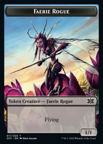 Faerie Rogue // Vampire Double-Sided Token [Double Masters 2022 Tokens] - The Mythic Store | 24h Order Processing