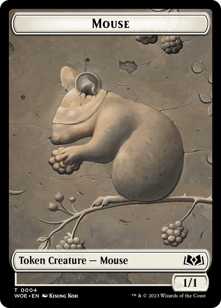 Mouse // Food (0011) Double-Sided Token [Wilds of Eldraine Tokens] - The Mythic Store | 24h Order Processing