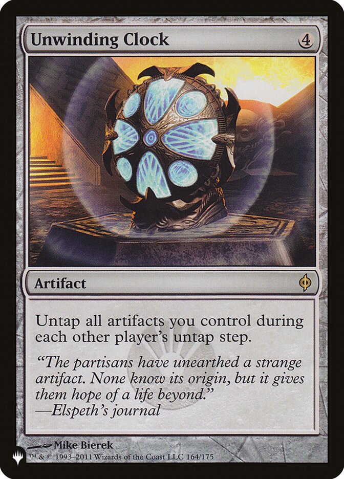 Unwinding Clock [The List] - The Mythic Store | 24h Order Processing