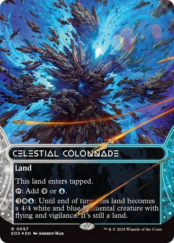 Celestial Colonnade (0097) (Borderless) (Galaxy Foil) [Edge of Eternities: Stellar Sights] - The Mythic Store | 24h Order Processing