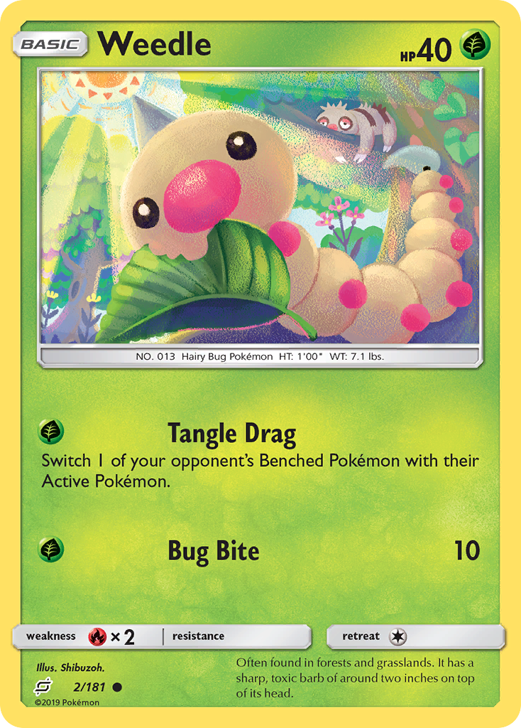 Weedle (2/181) [Sun & Moon: Team Up] - The Mythic Store | 24h Order Processing
