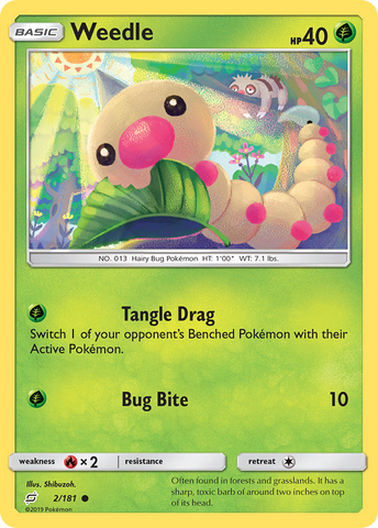 Weedle (2/181) [Sun & Moon: Team Up] - The Mythic Store | 24h Order Processing