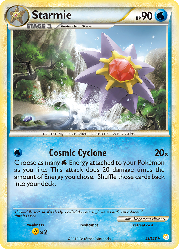 Starmie (53/123) [HeartGold & SoulSilver: Base Set] - The Mythic Store | 24h Order Processing