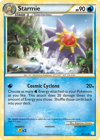 Starmie (53/123) [HeartGold & SoulSilver: Base Set] - The Mythic Store | 24h Order Processing