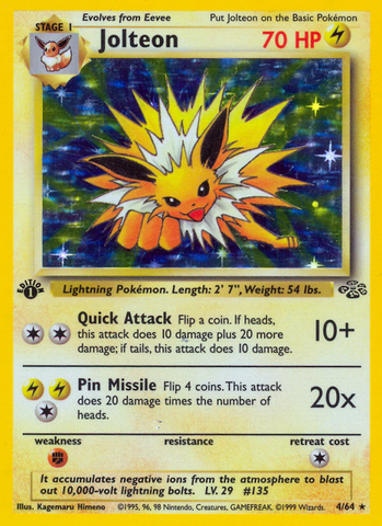 Jolteon (4/64) [Jungle 1st Edition] - The Mythic Store | 24h Order Processing