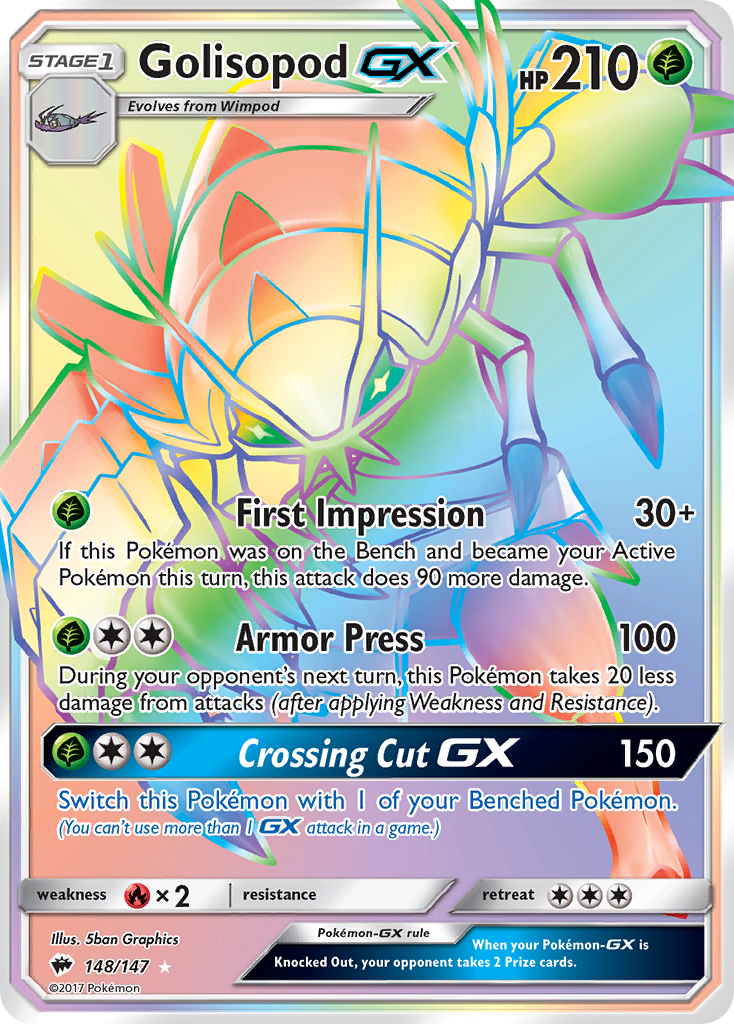 Golisopod GX (148/147) [Sun & Moon: Burning Shadows] - The Mythic Store | 24h Order Processing