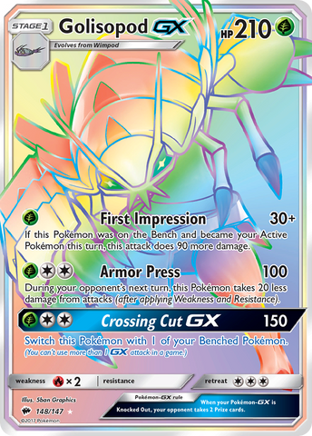 Golisopod GX (148/147) [Sun & Moon: Burning Shadows] - The Mythic Store | 24h Order Processing