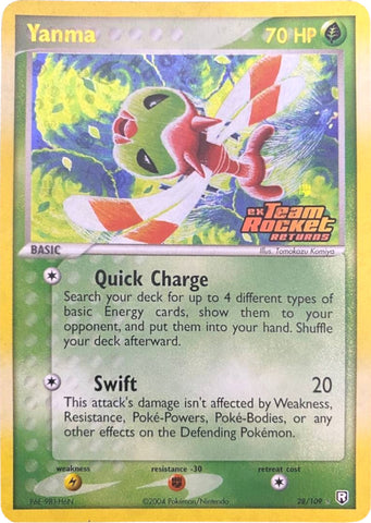 Yanma (28/109) (Stamped) [EX: Team Rocket Returns] - The Mythic Store | 24h Order Processing