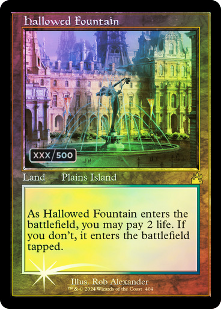Hallowed Fountain (Retro) (Serialized) [Ravnica Remastered] - The Mythic Store | 24h Order Processing