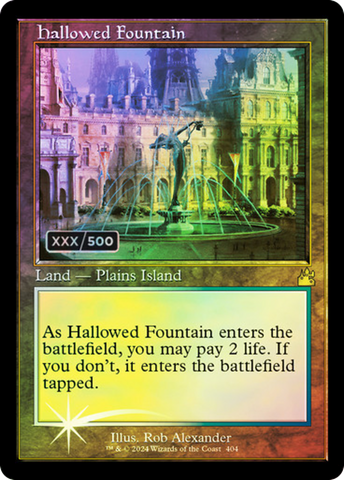 Hallowed Fountain (Retro) (Serialized) [Ravnica Remastered] - The Mythic Store | 24h Order Processing