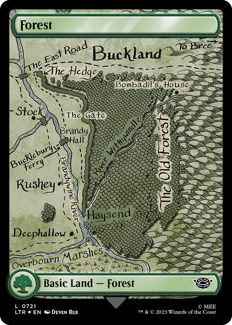 Forest (0721) (Surge Foil) [The Lord of the Rings: Tales of Middle-Earth] - The Mythic Store | 24h Order Processing