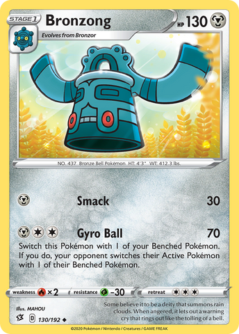 Bronzong (130/192) [Sword & Shield: Rebel Clash] - The Mythic Store | 24h Order Processing