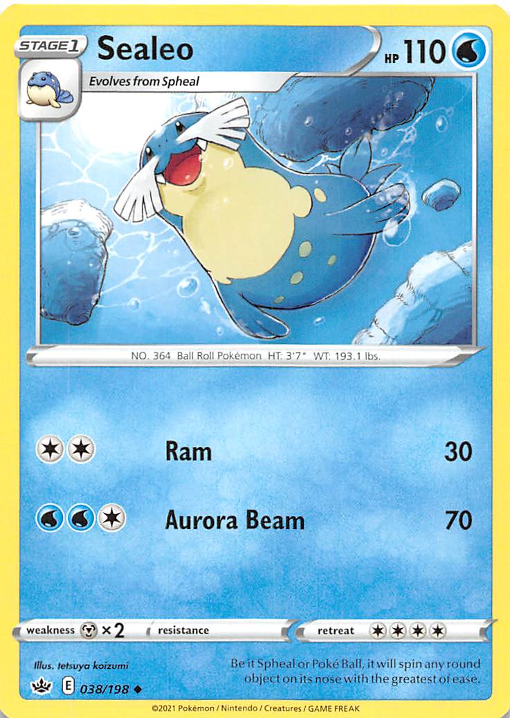 Sealeo (038/198) [Sword & Shield: Chilling Reign] - The Mythic Store | 24h Order Processing