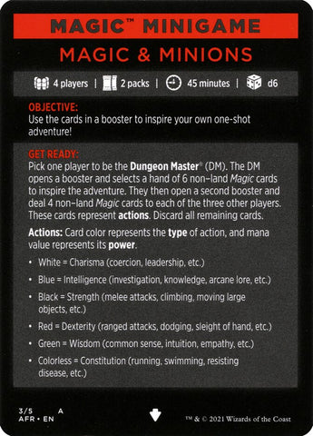 Magic & Minions (Magic Minigame) [Dungeons & Dragons: Adventures in the Forgotten Realms Minigame] - The Mythic Store | 24h Order Processing