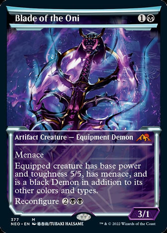 Blade of the Oni (Showcase Soft Glow) [Kamigawa: Neon Dynasty] - The Mythic Store | 24h Order Processing