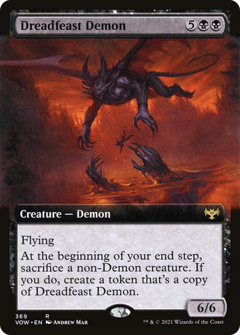 Dreadfeast Demon (Extended Art) [Innistrad: Crimson Vow] - The Mythic Store | 24h Order Processing