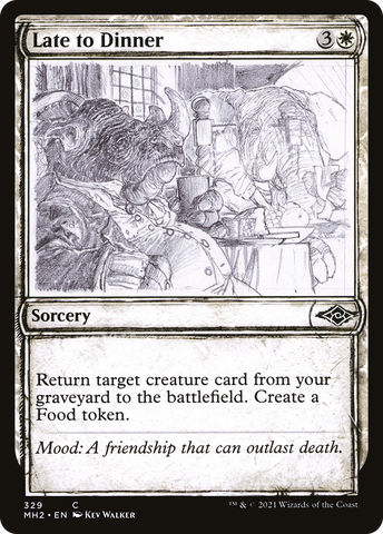 Late to Dinner (Sketch) [Modern Horizons 2] - The Mythic Store | 24h Order Processing