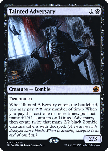 Tainted Adversary [Innistrad: Midnight Hunt Prerelease Promos] - The Mythic Store | 24h Order Processing