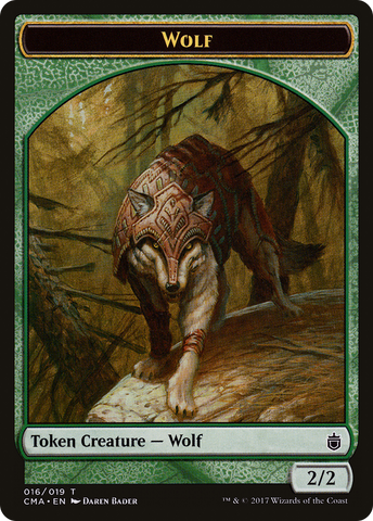 Wolf Token (016/019) [Commander Anthology Tokens] - The Mythic Store | 24h Order Processing