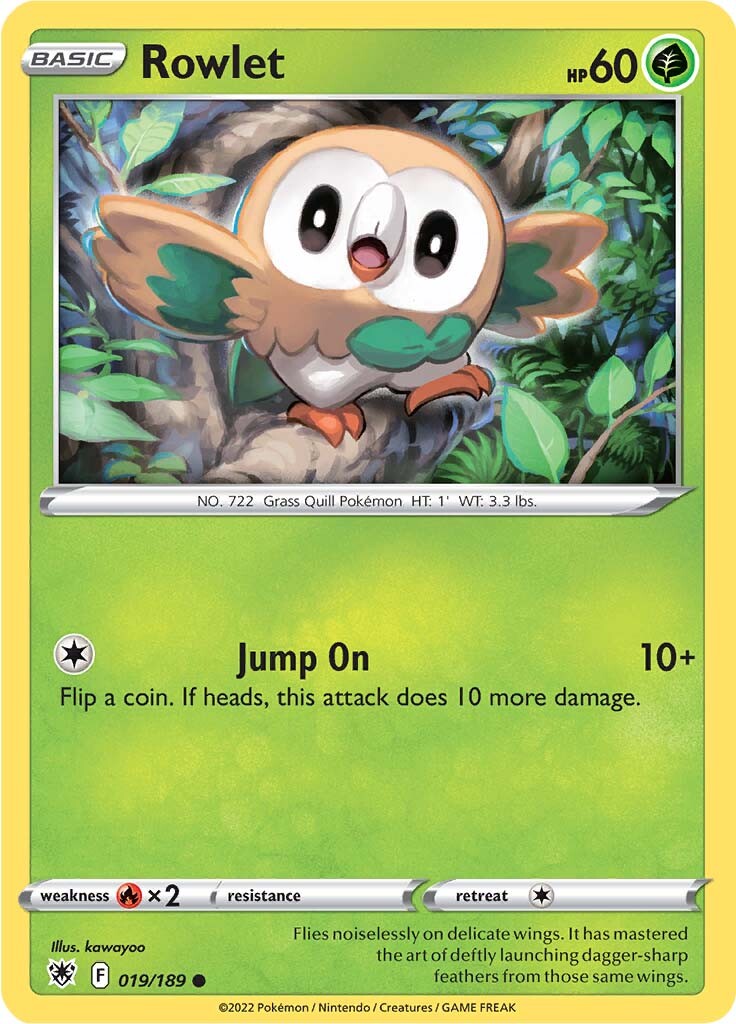 Rowlet (019/189) [Sword & Shield: Astral Radiance] - The Mythic Store | 24h Order Processing