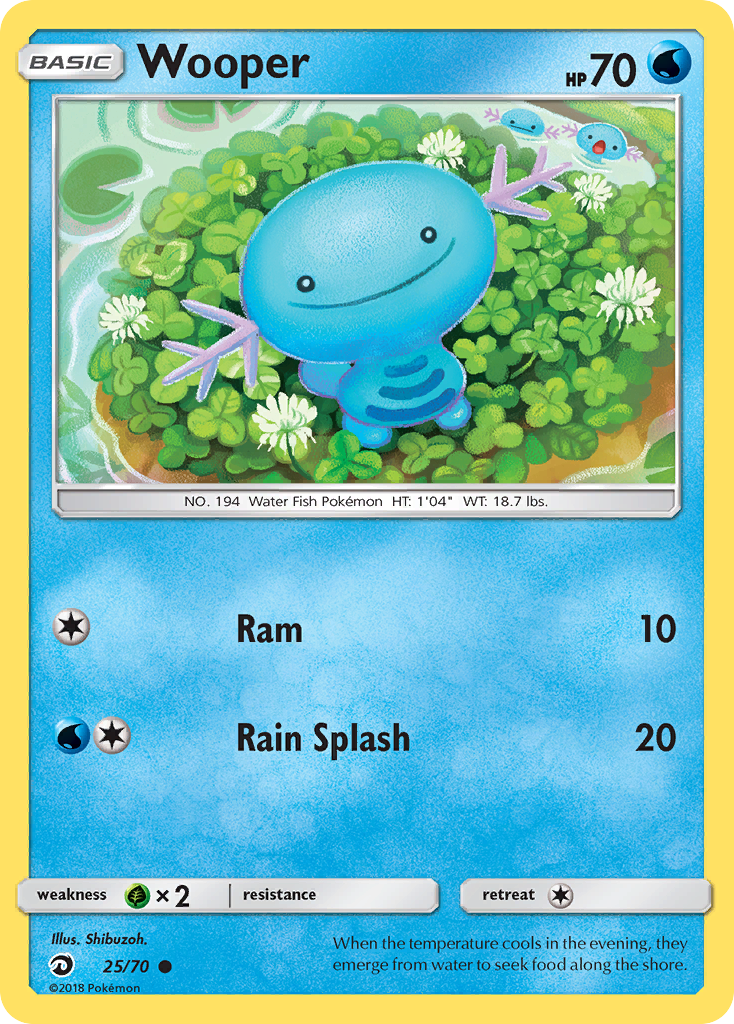 Wooper (25/70) [Sun & Moon: Dragon Majesty] - The Mythic Store | 24h Order Processing