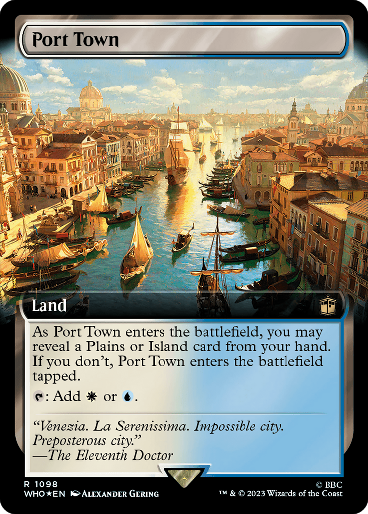 Port Town (Extended Art) (Surge Foil) [Doctor Who] - The Mythic Store | 24h Order Processing
