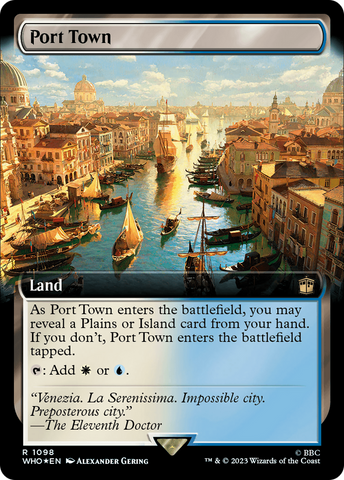 Port Town (Extended Art) (Surge Foil) [Doctor Who] - The Mythic Store | 24h Order Processing