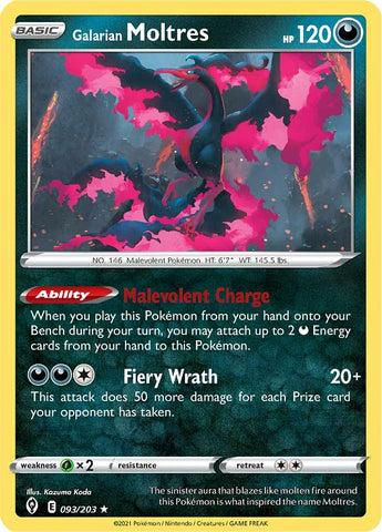 Galarian Moltres (093/203) [Sword & Shield: Evolving Skies] - The Mythic Store | 24h Order Processing