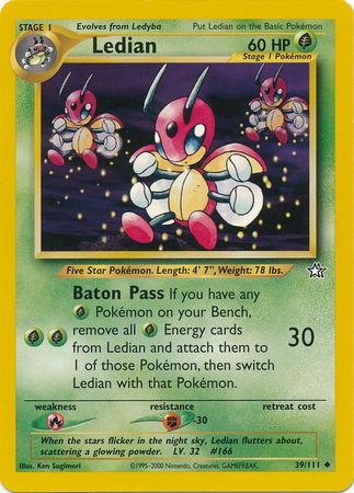 Ledian (39/111) [Neo Genesis Unlimited] - The Mythic Store | 24h Order Processing