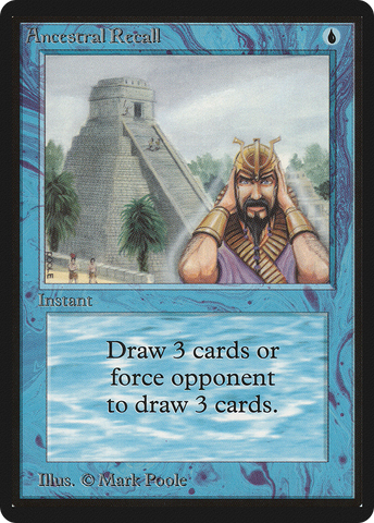 Ancestral Recall [Beta Edition] - The Mythic Store | 24h Order Processing