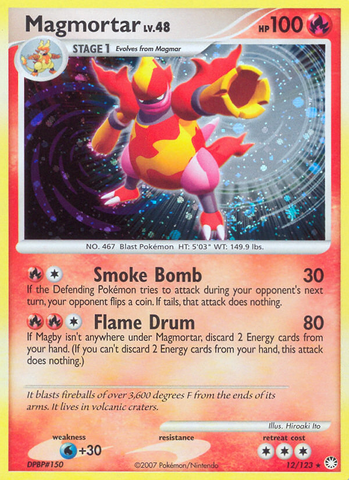 Magmortar (12/123) [Diamond & Pearl: Mysterious Treasures] - The Mythic Store | 24h Order Processing